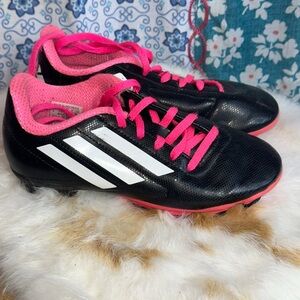 Adidas Pink Shoe cleats Label